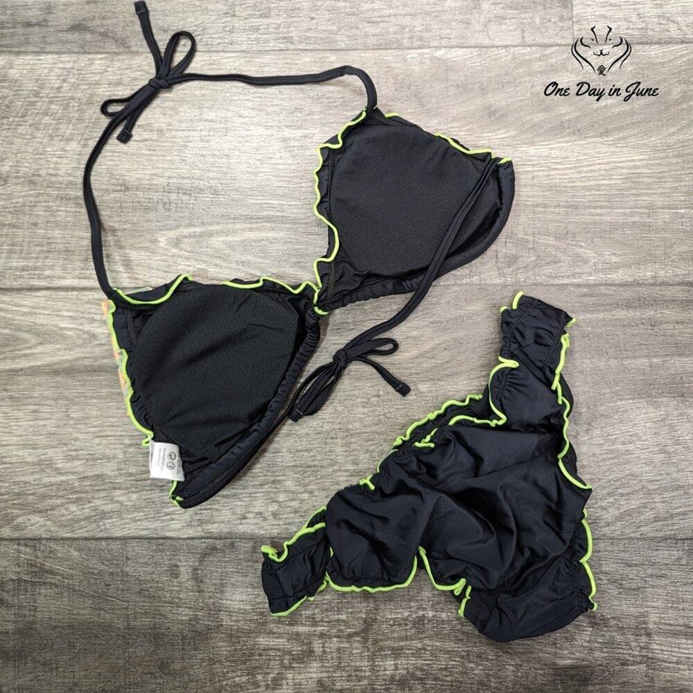 Shekini Ruffle Edge Triangle Bikini Size L - Picture 4 of 4